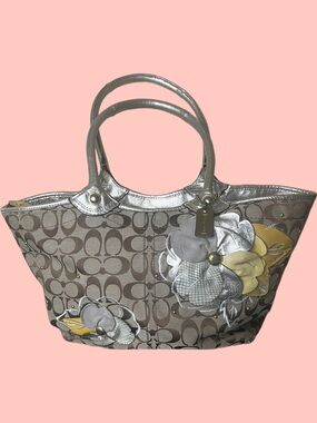 Coach Bleeker Floral Applique Tote 2010
